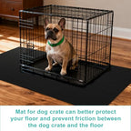 Pet Crate Floor Protection Mat, Mat for Under Dog Crate, 31.5" x 43.3" XXL Cut to Fit Design Washable Floor Covering Reusable Waterproof Non Slip Rug Whelping Pad for Pet (XX-Large) - size: XX-Large