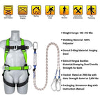 TT TRSMIMA Safety Harness Fall Protection Kit: Roofing Harness for Work - style: Green