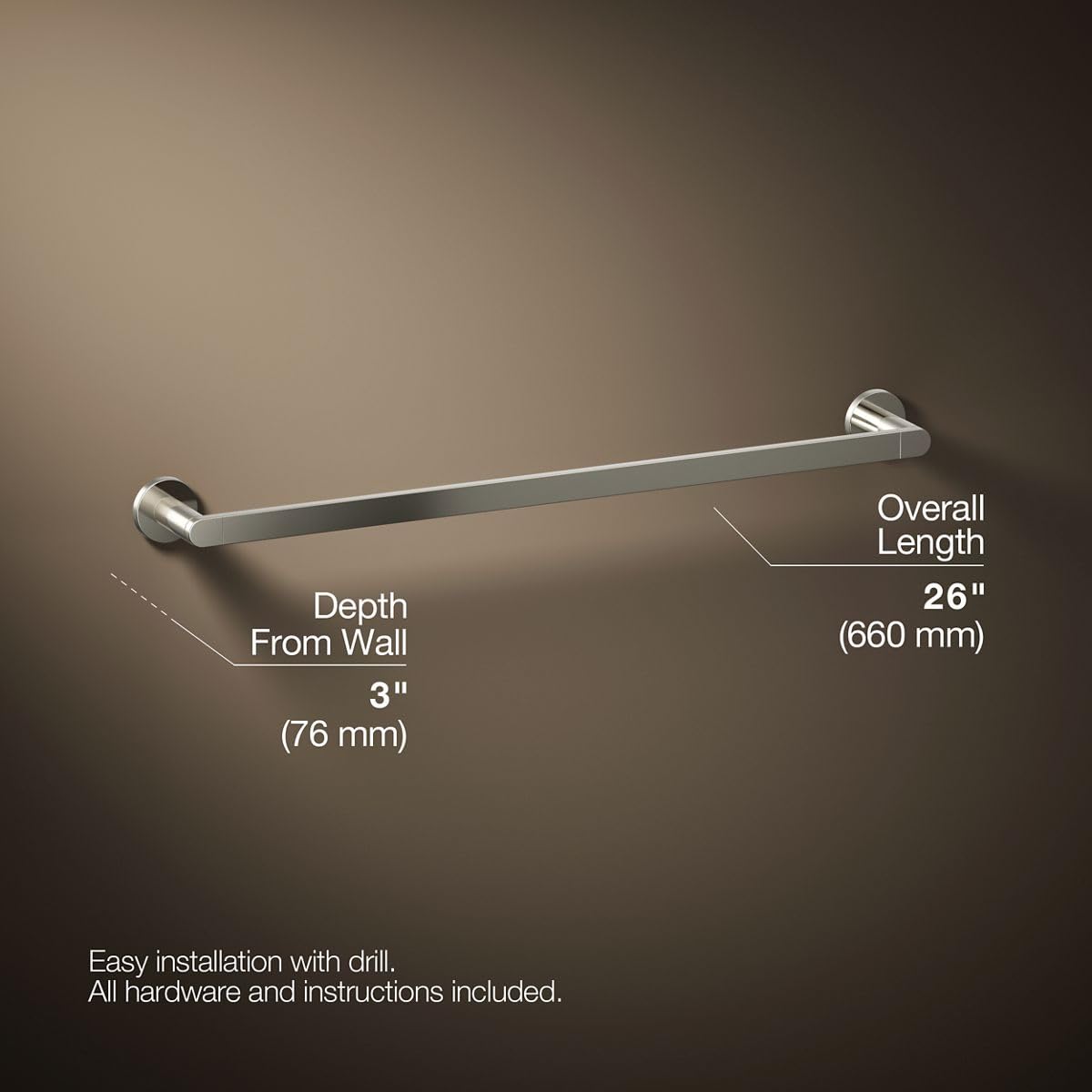 Open Box - Kohler K-73142-SN - Bathroom Hardware Bathroom Hardware and Accessories