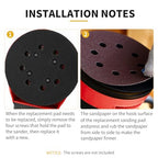Orbital Sander Pad Replacement for Milwaukee, 4 Pack - style: Plastic Pad 4 PACK