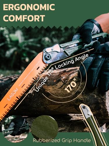 LAGOM Folding Pruning Saw | 11.4" Straight Blade | SK5 Steel | Secure Lock - style: Straight 11.4" Single