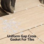 500 Pcs 3 mm (1/8 Inch) Plastic Tile Spacers for Stone and Ceramic Tile - color: 3mm 1/8 Inch White