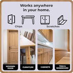 Light Brown Wood Stain Repair Kit, Brush-On Touch-Up Stain Bottles, Golden Oak, Early America, Cherry, Red Oak, Interior and Exterior Wood, 4 fl oz Total by spot. - color: Light Brown