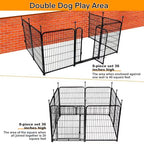 Getlay 4 Pack Fence-to-Wall Hook for Dog Playpen, Fence Accessories，Black