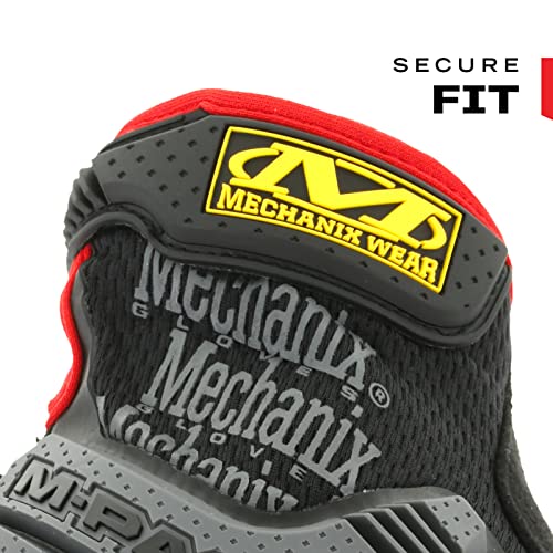 Mechanix Wear M-Pact Touchscreen Work Gloves, Large, Red/Black - color: Black/Red, size: Large