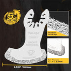 TOLESA Diamond Oscillating Saw Blades, Segment Swing for Grout, 3-Pack - size: 3 PCS Diamond