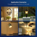 FLSNT 60W Equivalent LED Chandelier Light Bulbs, Dimmable LED B11 E12 Candelabra Base Bulbs, 3000K Warm White, 500LM, 12 Pack - color: 3000k Warm White, size: 12 Count (Pack of 1)