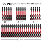 GEINXURN Impact Tough Phillips Square Torx 2 in. Insert Driver Bits, 35Pack Bulk T20/T25/PH2/SQ2 Screwdriver Power Bits Set - size: MIXED-35PC