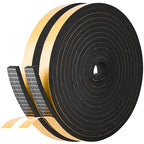 Self Adhesive Foam Tape Weatherstrip 1/2in x 1/4in x 52Ft High Density Foam Insulation Strips Foam Seal Weather Stripping with Strong Adhesive for Door and Window Sound Isolation Soundproofing - size: 1/2in x 1/4in x 52Ft
