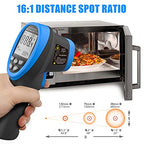 Infrared Thermometer Gun - BTMETER BT-985C Non Contact 16:1 IR Laser Temperature Gun Digital Instant Read -50℃~800℃(-58℉~1472℉) for Food Cooking Kitchen Grilling HVAC (NOT for Human Temp) - color: BT-985C(-58 ℉ to 1472℉)