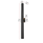 Open Box - Elegant Lighting OD505W38BK - Wall Sconces Outdoor Lighting