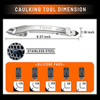 Caulking Tool Kit Stainless Steel Grout Removal Tool,4 in 1 Tile Caulk Tool