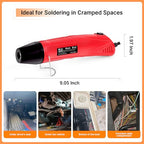 Kuject Mini Heat Shrink Gun Kit, 820PCS Solder Seal Wire Connectors & Heat Shrink Tubing Kit, Waterproof Heat Shrink Wire Connectors Kit with 482~752°F Heat Gun for Marine Automotive Wiring, AWG26-10