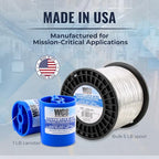 WCS .021 Stainless Steel Safety Lock Wire, T302/304, NASM20995C MS20995C, ASTM A580 Condition A, AMS569, Mechanics Wire for Aircraft, Automotive, & Industrial Use, 5lb Dispenser Can, Approx 4200 ft - size: .021 in, style: 5 lb