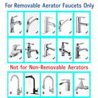 Faucet Aerator Adapter, M18.5 Male to 55/64" Male Adapter(M18.5-M22) - color: Silver, size: M18.5-M22