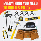 Sparkjump Deluxe Kids Tool Set - color: Brown