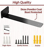 10 Inch Shelf Brackets, 10 Pack Floating Shelf Bracket, 1/5" Thick - size: 10 Inch, style: 10 Pack