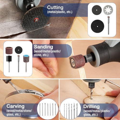 WORKPRO 698-Piece Rotary Tool Accessories Kit, Rotary Tool Bits for Easy Cutting, Grinding, Sanding, Polishing, Cleaning, Drilling, Carving and Engraving - style: 698 Piece Rotary Tool Attachments