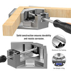 Housolution Right Angle Clamp, [4PACK] 90° Aluminum Alloy, Silver Gray - color: Silver Gray