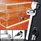 Luomorgo Sliding Glass Door Ratchet Lock, 1 Pc