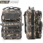 LIVANS Tactical Molle Utility Pouch, EDC Tool Pouch, Small Admin Pouch - color: CamoGray