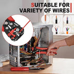 KATA Wire Crimper and Automatic Wire Stripper Tool Set for Electrical Work - color: 2pc Red