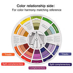 Pocket Color Wheel, Paint Mixing Learning Guide Art Class Teaching Tool for Makeup Blending Board Chart Color Mixed Guide Mix Colors - style: Small