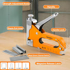 4-in-1 Staple Gun, Heavy Duty Stapler with 800 Staples