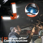 Rechargeable 12000mAh Camping Light with Adjustable Stand - color: Orange&Black, size: with stand