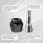 1.5" Tub Drain Removal Tool Extractor 05255 Removes Rusted Broken Drain - color: Black, size: Tub Drain