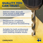 Premium Brad Point Drill Bit - High-Accuracy Woodworking Size: 10mm x 133mm - size: 10 mm x 133 mm (Pack of 1)