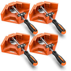 Housolution Right Angle Clamp, [4PACK] 90° Aluminum Alloy - Orange - color: Orange