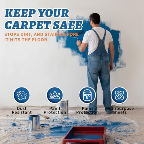 Carpet Protection Film 36" x 200' - Heavy Duty Floor Protector - size: 36"x200'
