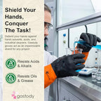 Gastody™ - Chemical Resistant Gloves, Reusable,Heavy Duty Safety Work Gloves,Resist Acid,Oil,Alkali - S-M-L-XL-XXL Size - size: XX-Large, style: Chemical Gloves Set of 2 Pairs