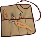 FLEXCUT Wood Carving Tools Set 4 Piece Carving Knife Set KN100, Whittling Knives Include Solid Ash Handle