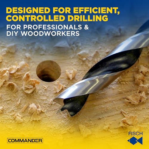 Brad Point Drill Bit Set -Chrome Vanadium Wood Drill, Sizes 1mm-13mm 25 Pcs - size: 1 - 13 mm