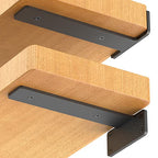 Starunder 6 Inch Floating Shelf Brackets,8 Pack L‑Shape Shelf Supports - size: 6 Inch