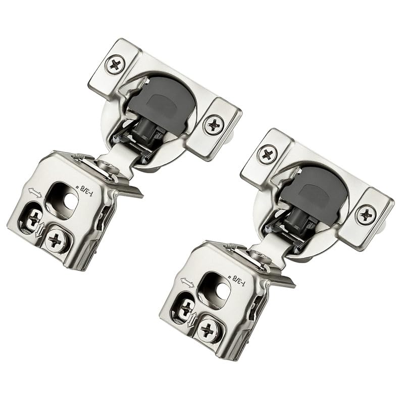 Soft Close Hinges for Kitchen Cabinet Hinges, 1-3/8 Inch Overlay, 10 Pack - size: 1-3/8 inch Overlay