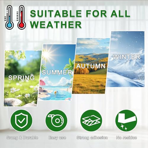 Qoqooice Transparent Window Weather Sealing Tape 2 in x 35 Yards Weather Stripping Residue Free Clear Window Draft Isolation Sealing Film Tape for Windows and Doors Gaps - size: 2 In * 35 Yards Clear