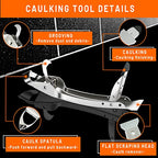 Caulking Tool Kit Stainless Steel Grout Removal Tool,4 in 1 Tile Caulk Tool