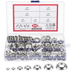 Yaocom 295 Pcs Stainless Steel Countersunk Cup Washers Silver Finish - color: Silver
