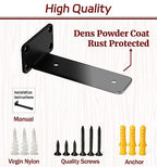 6 Inch Shelf Brackets, 10 Pack Floating Shelf Bracket, 1/5" Thick - size: 6 Inch, style: 10 Pack