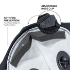 Klein Tools 60506 N95 Reusable Face Mask with Replaceable Filter, NIOSH Approved, Adjustable Head Straps, Hand Washable, Anti-Fogging