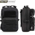 LIVANS Tactical Molle Utility Pouch, EDC Tool Pouch, Small Admin Pouch - color: Black