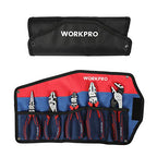 WORKPRO Pliers Set, 5-Piece Premium Cr-V Pliers Kit with Storage Pouch - size: 5-piece