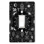 Celestial Sun Moon Light Switch Cover Plates Toggle Switch Covers Plate - color: Divination, size: Toggle Light Switch