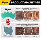 TPmax 100 Pack 90x65mm Detail Sander Sandpaper 40 Grit Compatible with Milwaukee M12 Heavy Duty Hook & Loop Anti Clogging Polyester Film Sheets - size: 40 Grit