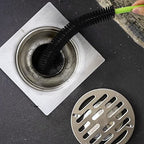 Sewer Drain Brush, Drain Clog Remover, 17inch Flexible Long Pipe Snake Hair Clogs Catcher Cleaner Tool for Toilet, Kitchen Sink, Sewer Drain, Bathroom Tub - color: Black Hair 17inch