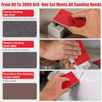 24 Pcs 320 Grit Sanding Sponges, Wet Dry Sanding Blocks for Polishing - size: 24 PCS-320 Grit