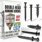 laffeya Bear Claw Picture Hangers, Multi-Purpose Double-Headed Screws - style: Black Three Size